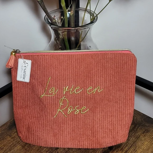 Coral Cosmetic Bag - Picture 3 of 9